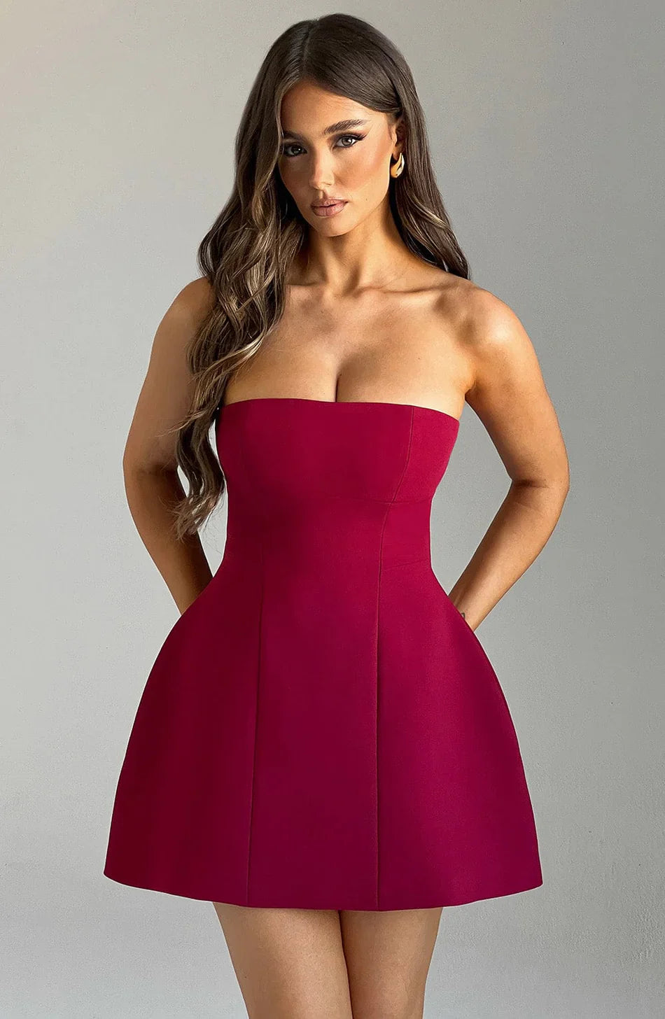 ASHIA STRAPLESS MINI DRESS