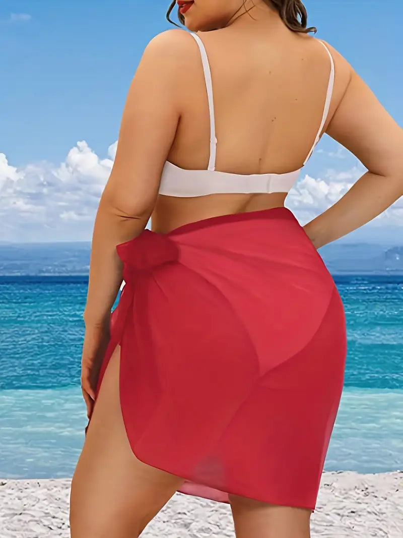 GENTLE BREEZE COVER-UP MINI SKIRT