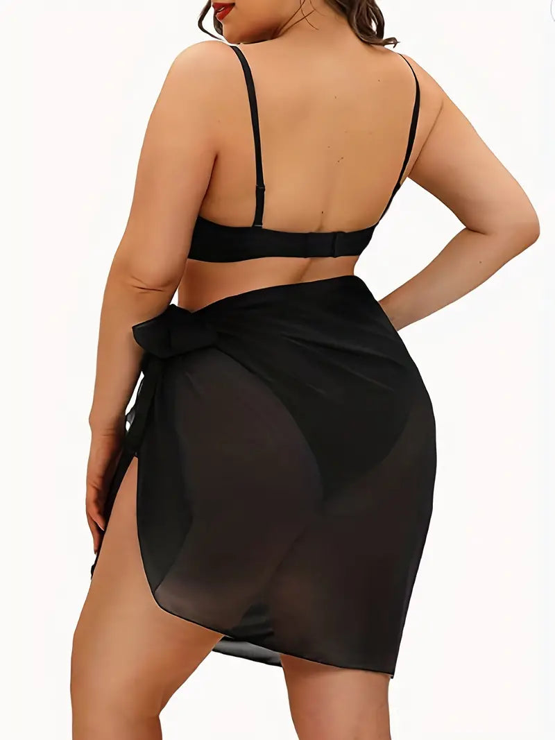 GENTLE BREEZE COVER-UP MINI SKIRT