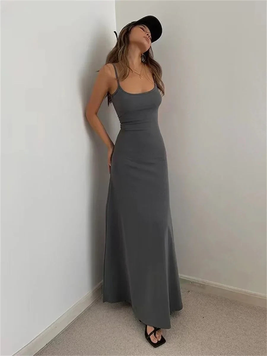 SAPPHIRE SHEATH SLEEVELESS MAXI DRESS