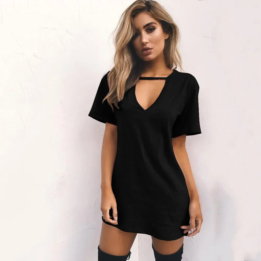 SULTRY CHARISMA SHORT SLEEVE MINI DRESS