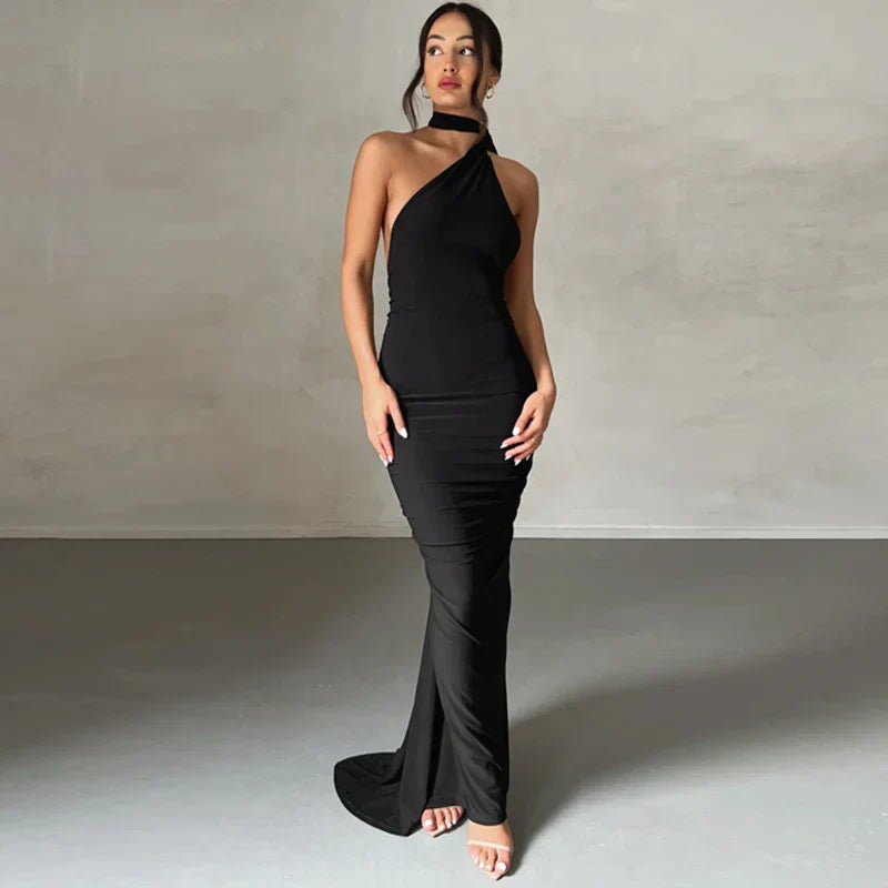 ECLIPSE MUSE ONE-SHOULDER MAX DRESS