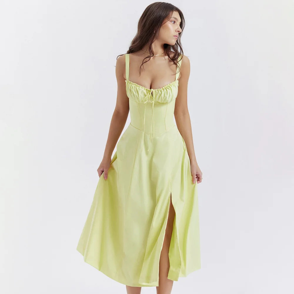 SUMMER EMBRACE SLEEVELESS MIDI DRESS