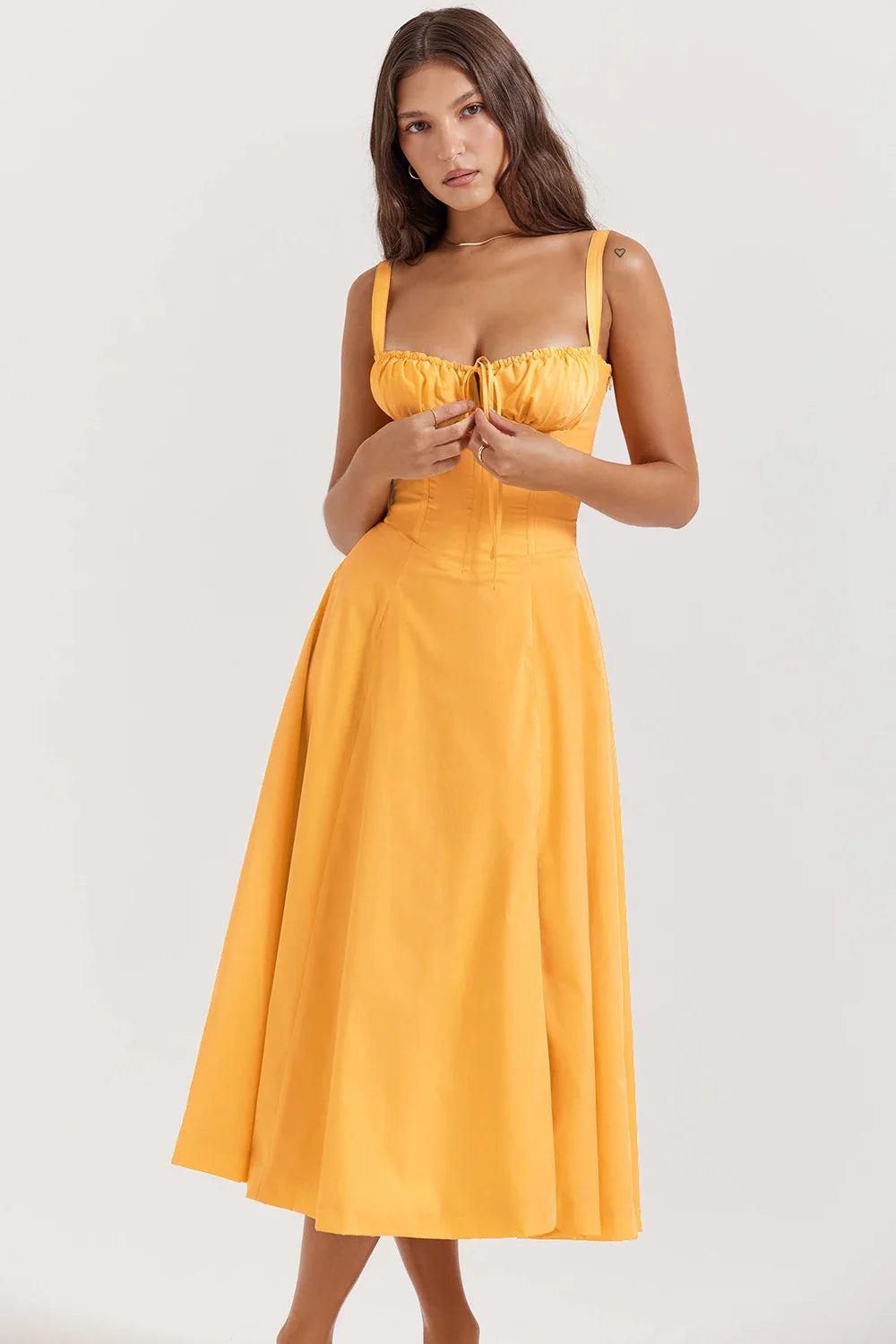 SUMMER EMBRACE SLEEVELESS MIDI DRESS