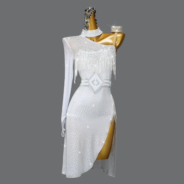 DAZZLING DANZA WHITE MINI DRESS