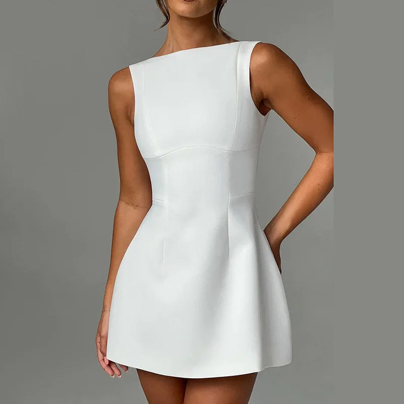 LILA BACKLESS MINI DRESS