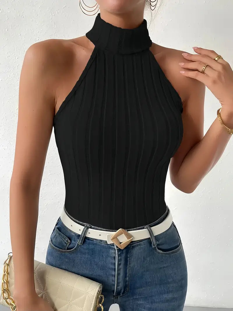 ELEGANT EMBRACE TURTLENECK CROP TOP