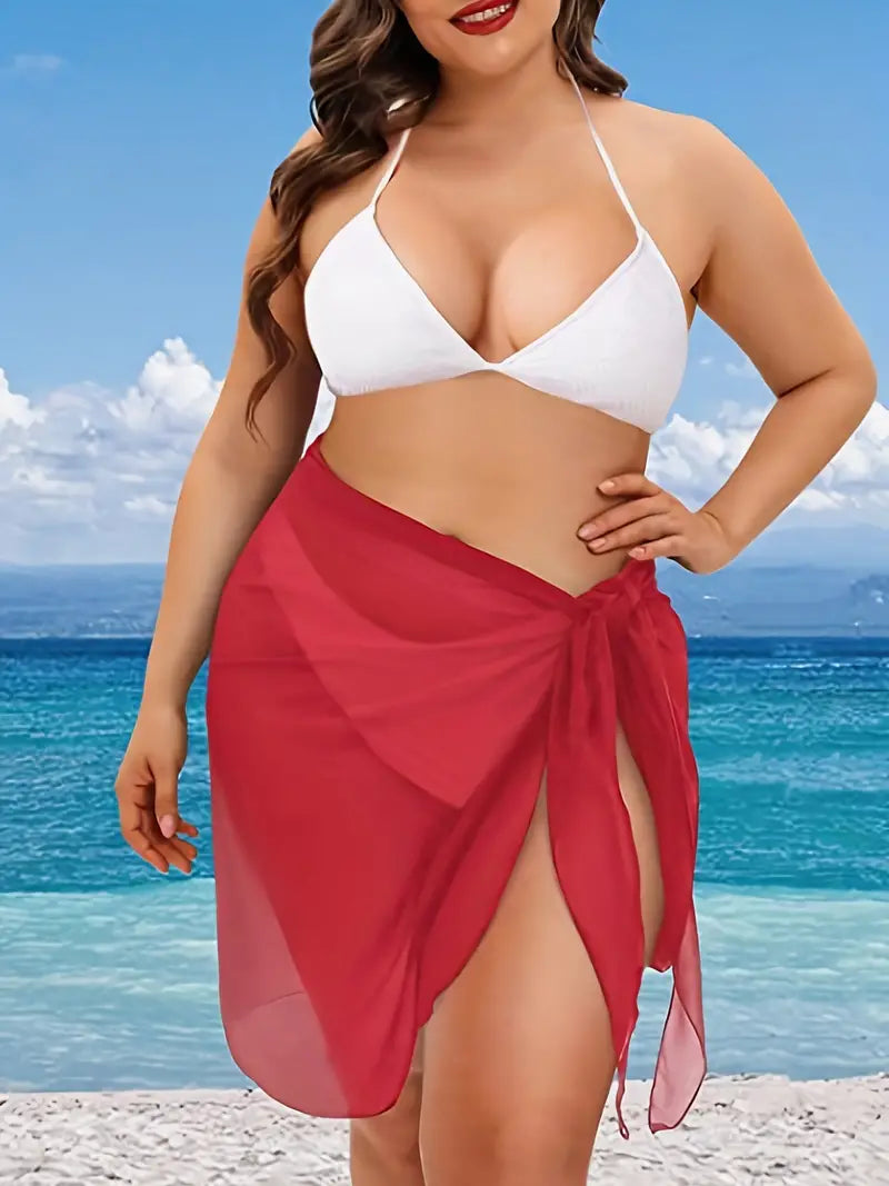 GENTLE BREEZE COVER-UP MINI SKIRT