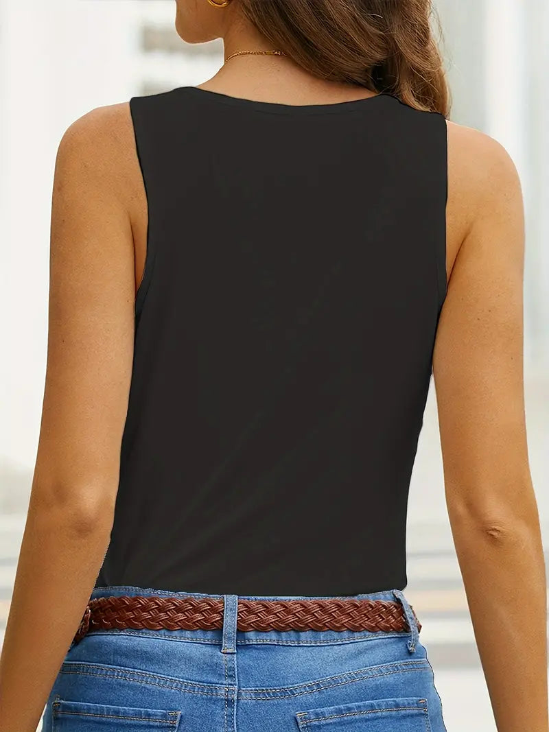 BARE BREEZE SCALLOP TRIM CROP TOP